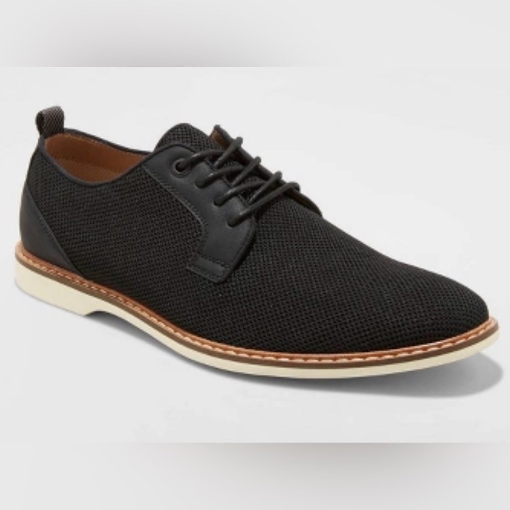 Goodfellow & Co. Men's Black Knit Oxfords or Derby Shoes Size 11